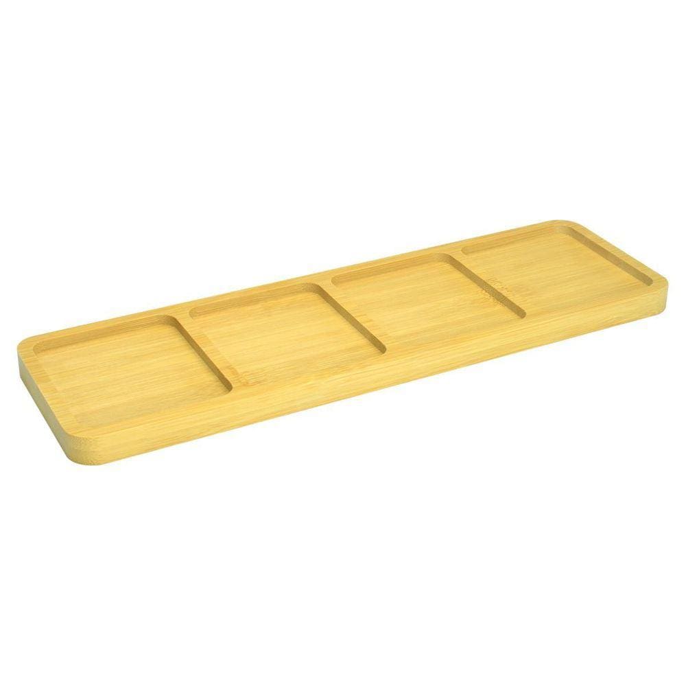 Petisqueira De Bambu Cozinha Resistente Durável 33Cm X10Cm