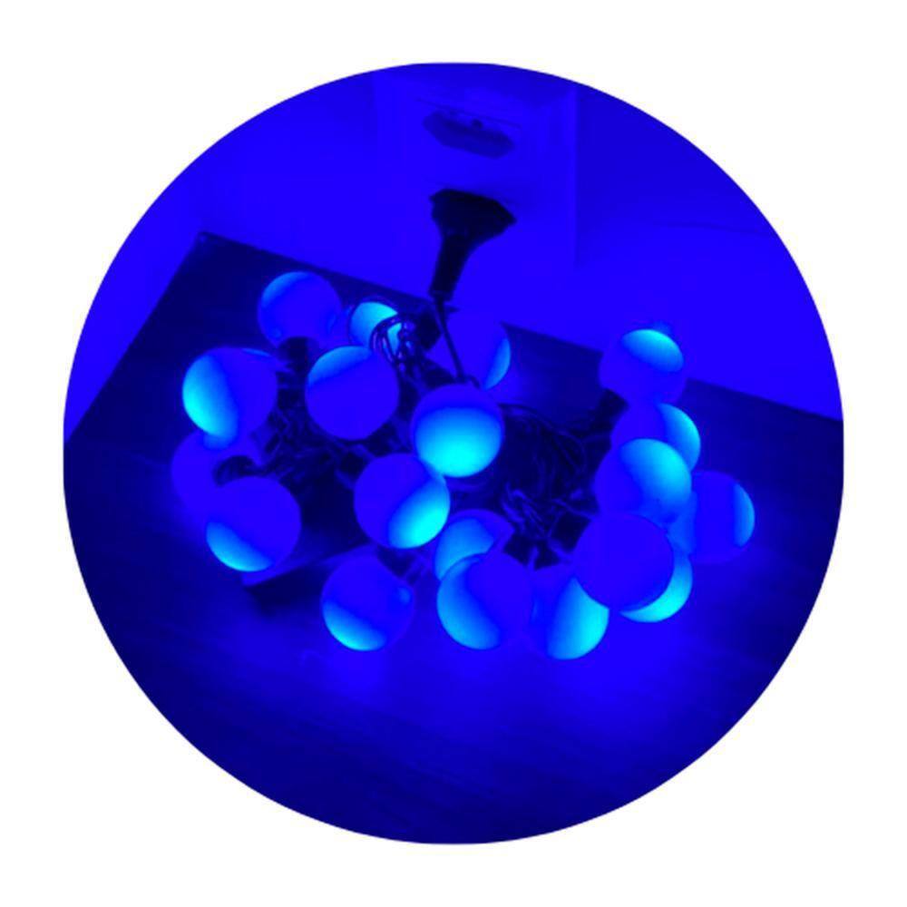 Cordão de Lâmpadas LED Bolinhas Vermelho 10m