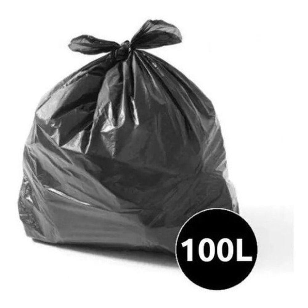 Saco De Lixo - Reforçado - 100l - Preto - 50unid preto