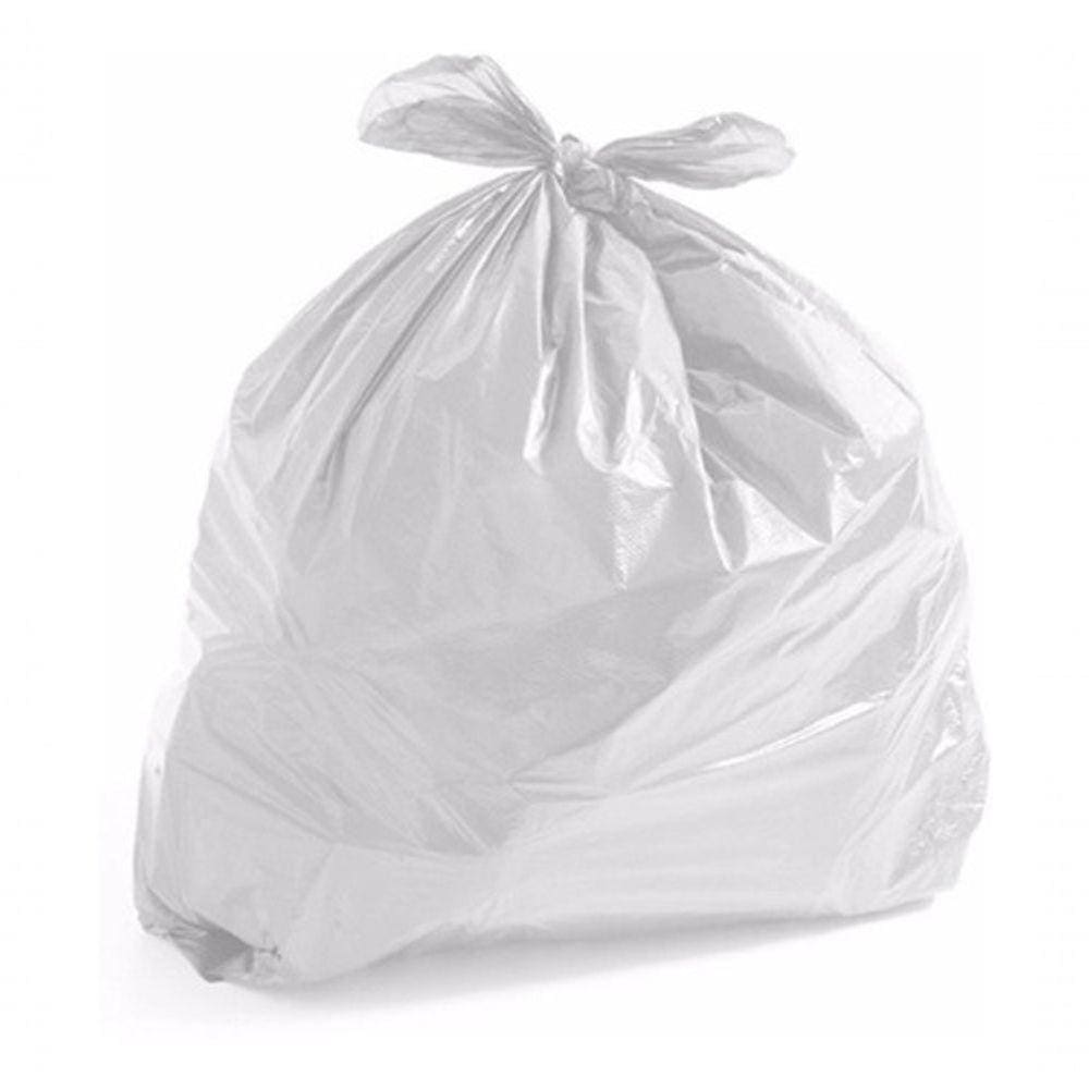 Saco De Lixo 100 Litros Branco Comum Com 100 Unid Clinicas