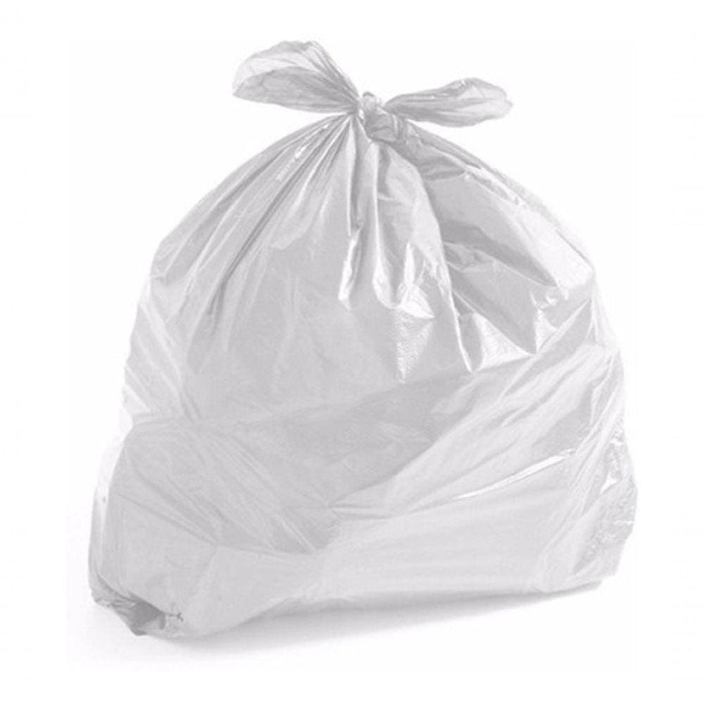 Saco De Lixo 100 Litros Branco Comum Com 100 Unid Clinicas