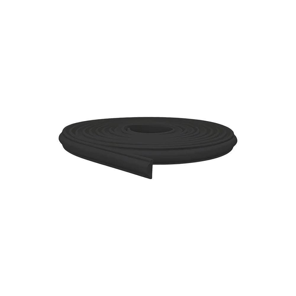 Rodameio Autocolante Meu Rodapé 1cm - Preto - Impermeável