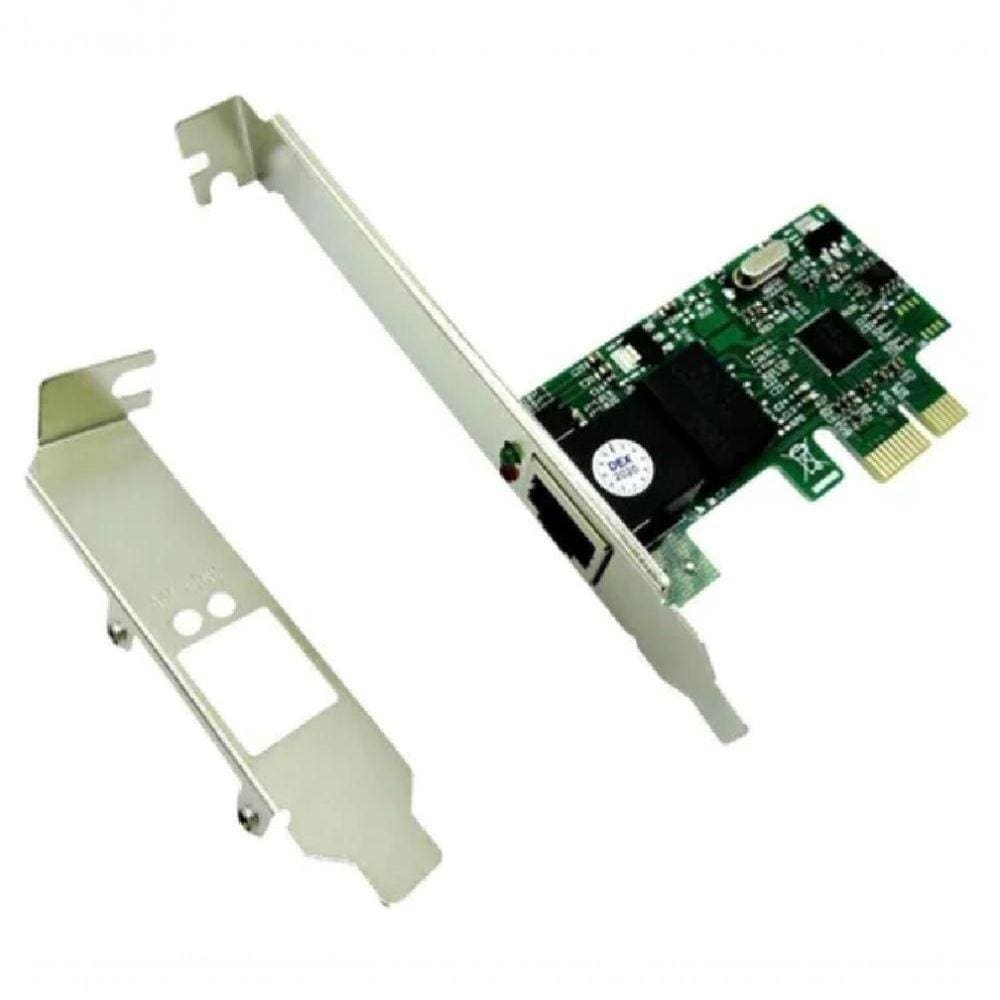 Placa De Rede Pci-e Express Lan Ethernet 100-1000 Gigabit Low Profile