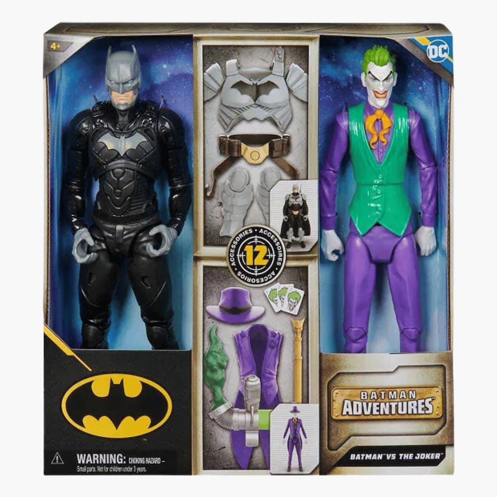 Pack Batman vs Coringa c/ 2 Bonecos de 30cm +Acessórios 3378