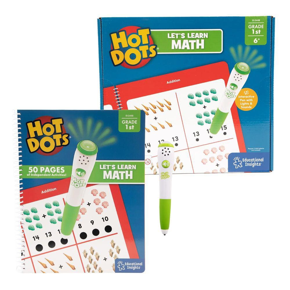 Pasta de exercícios Educational Insights Hot Dots Let`s Lear