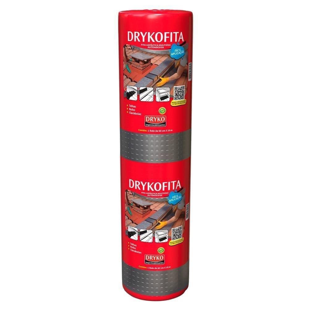 Drykofita Fita Aluminizada Impermeabilizante Dryko 60cmx10m