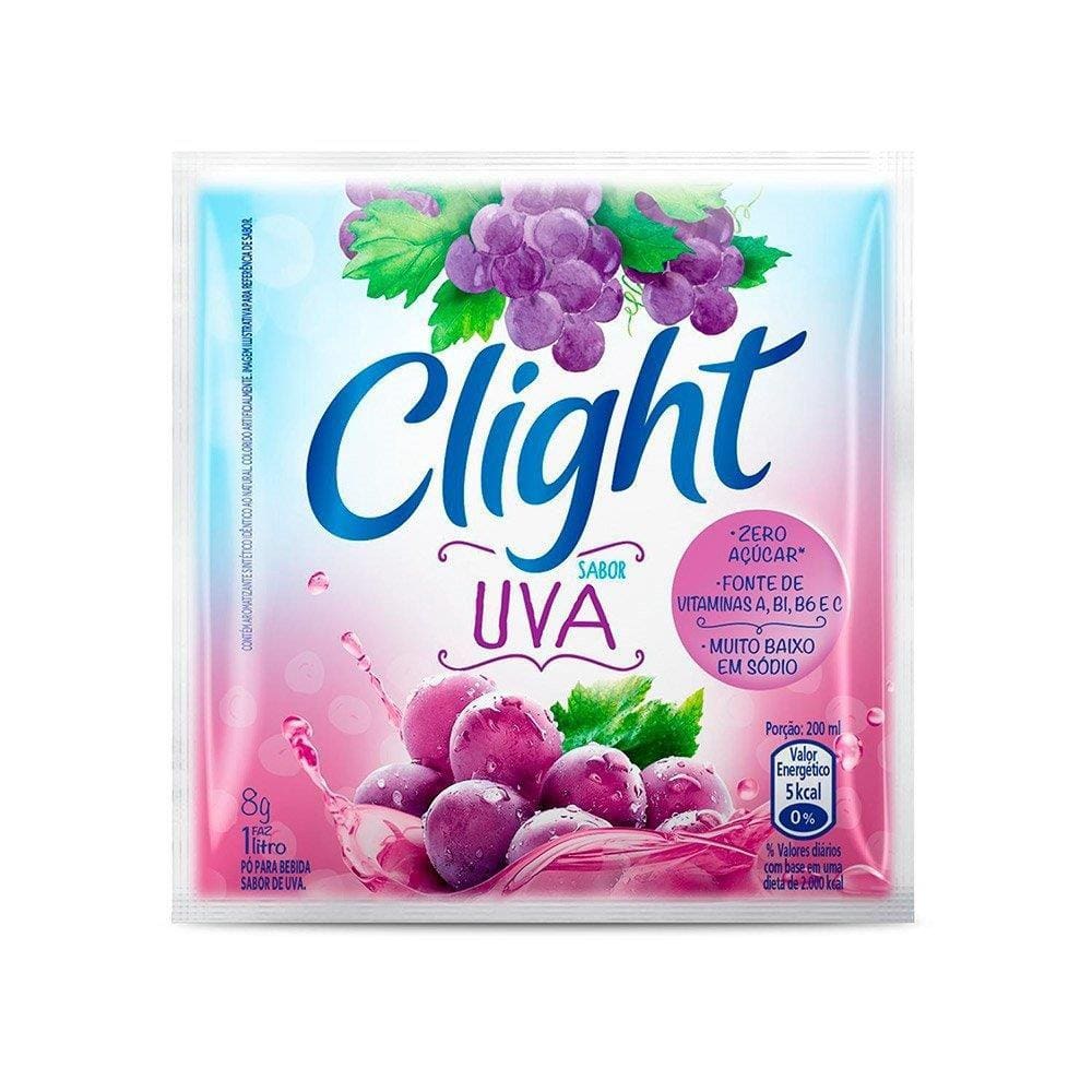 Refresco em Pó Clight Uva 8g Display com 15 Unidades