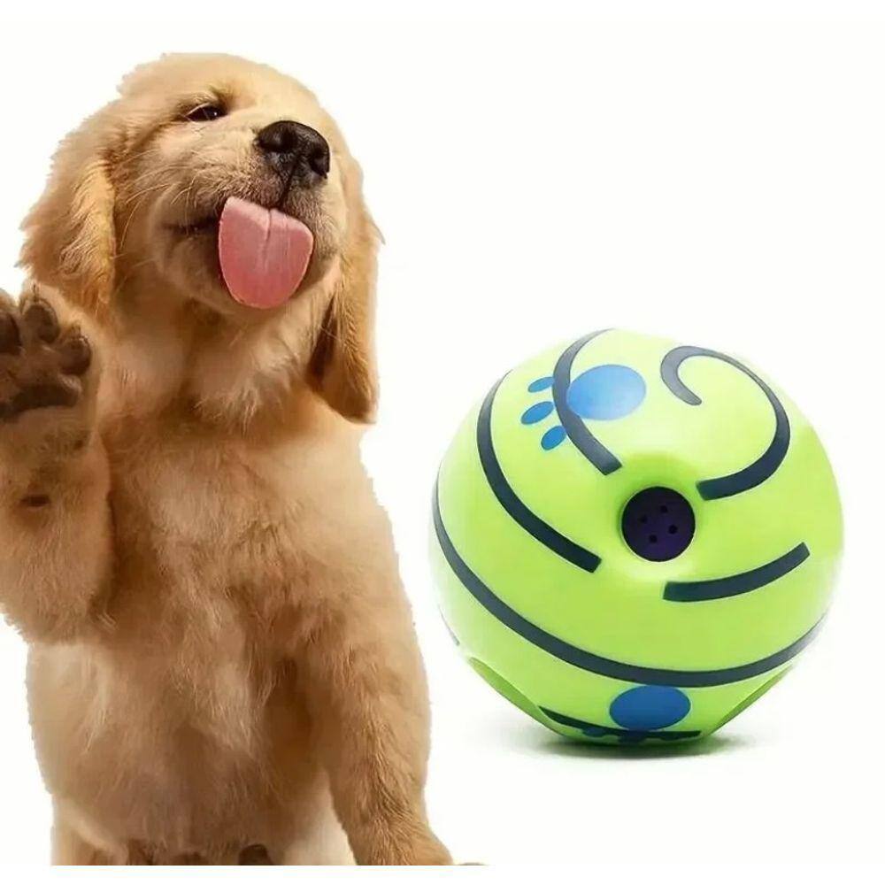Bola Brinquedo Interativo Divertido Com Sons Para Cães - 14Cm