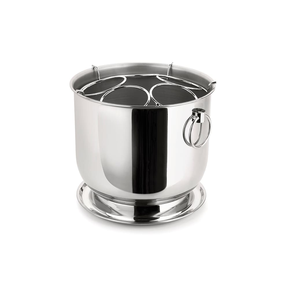 Champanheira Grande em Aço Inox 12L Para 5 Garrafas Forma