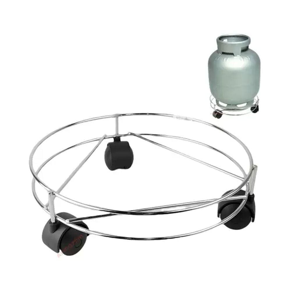 Suporte Vaso Planta & Botijão C/ Rodinha Giratoria