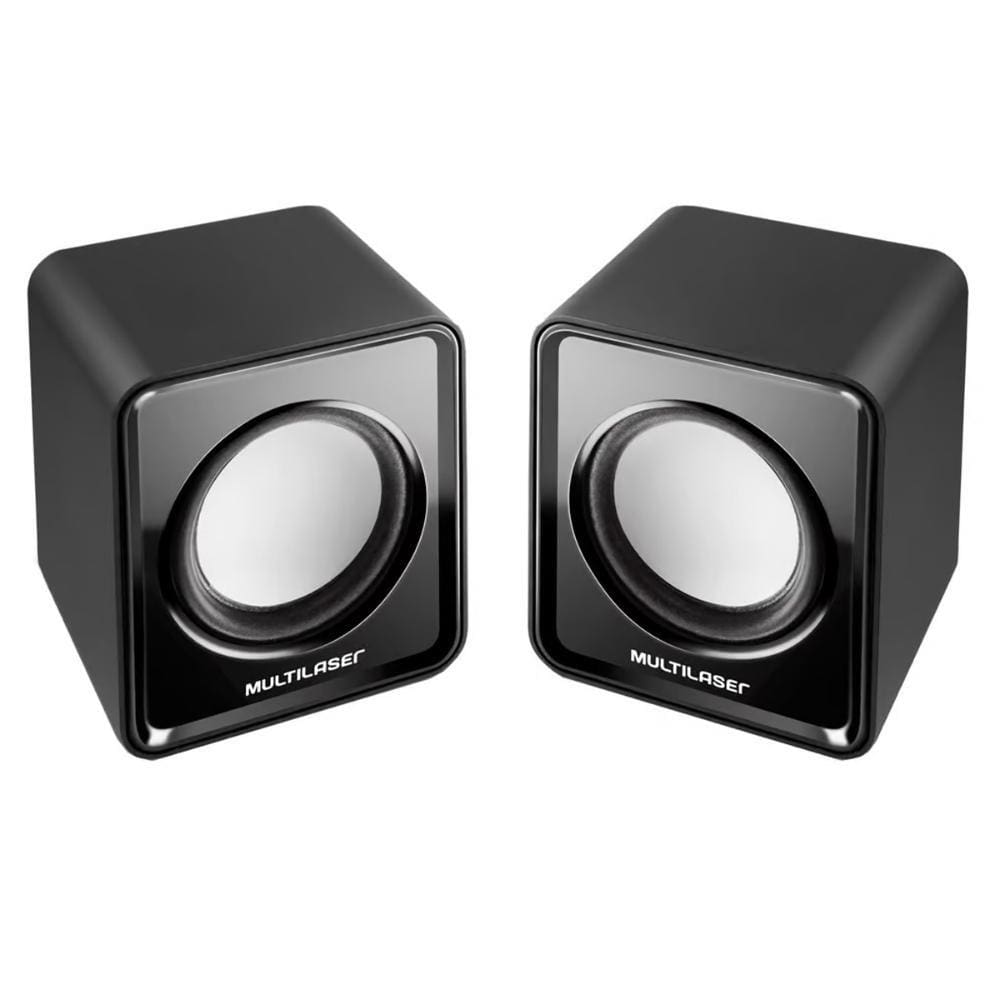 Caixa de Som 2.0 Multilaser SP144 - 3W RMS - USB - Preto