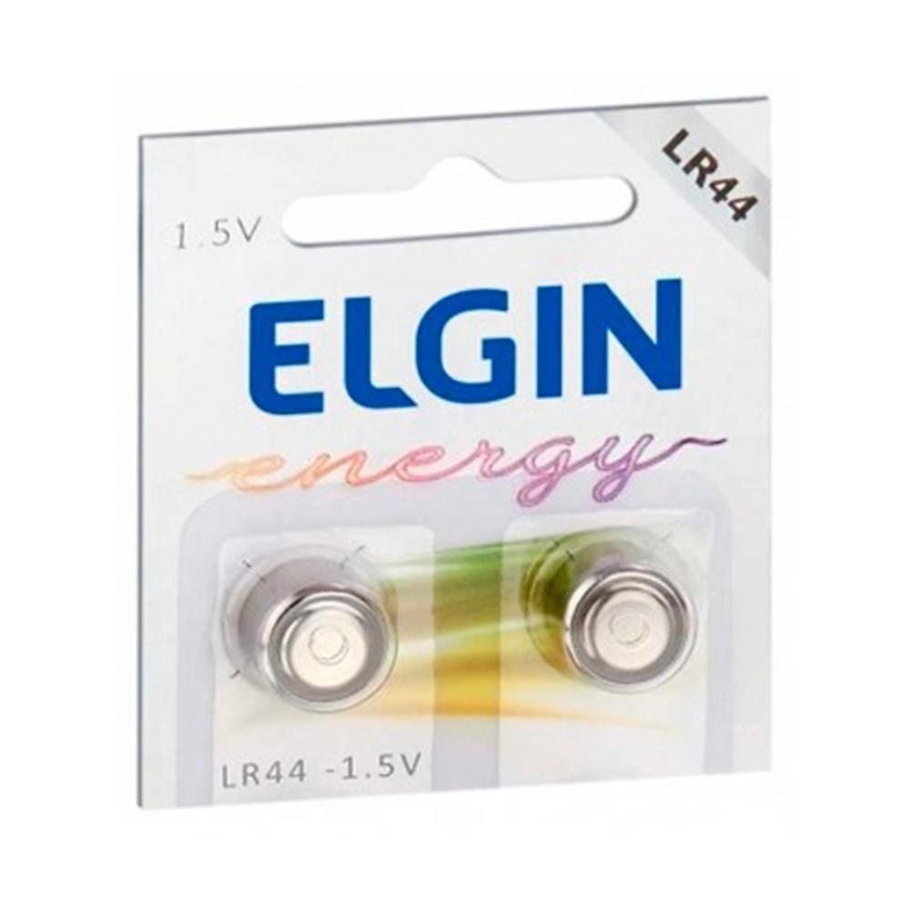 Bateria Alcalina LR44 (A76 / AG13) Elgin 82194 - com 2 Unidades - para brinquedos, calculadoras