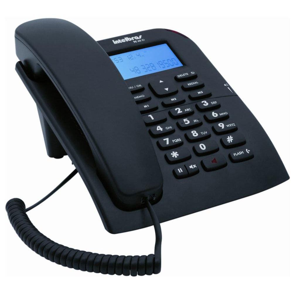 Telefone de Mesa com Identificador de Chamadas Intelbras TC60 ID - Registro na Anatel: 1174-10-0160