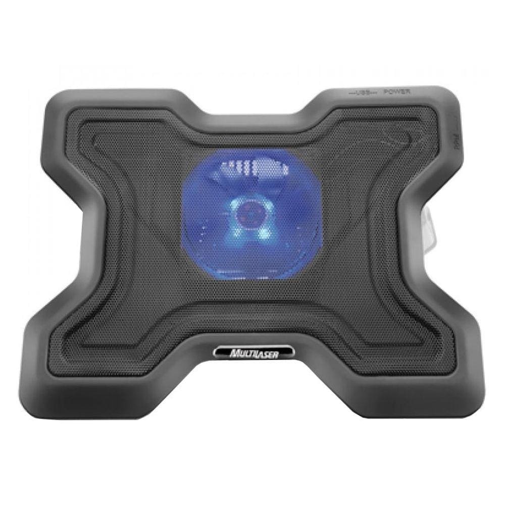 Suporte para Notebook Multilaser X-Cooler - com 1 Nível de Altura - com LED Azul - AC123
