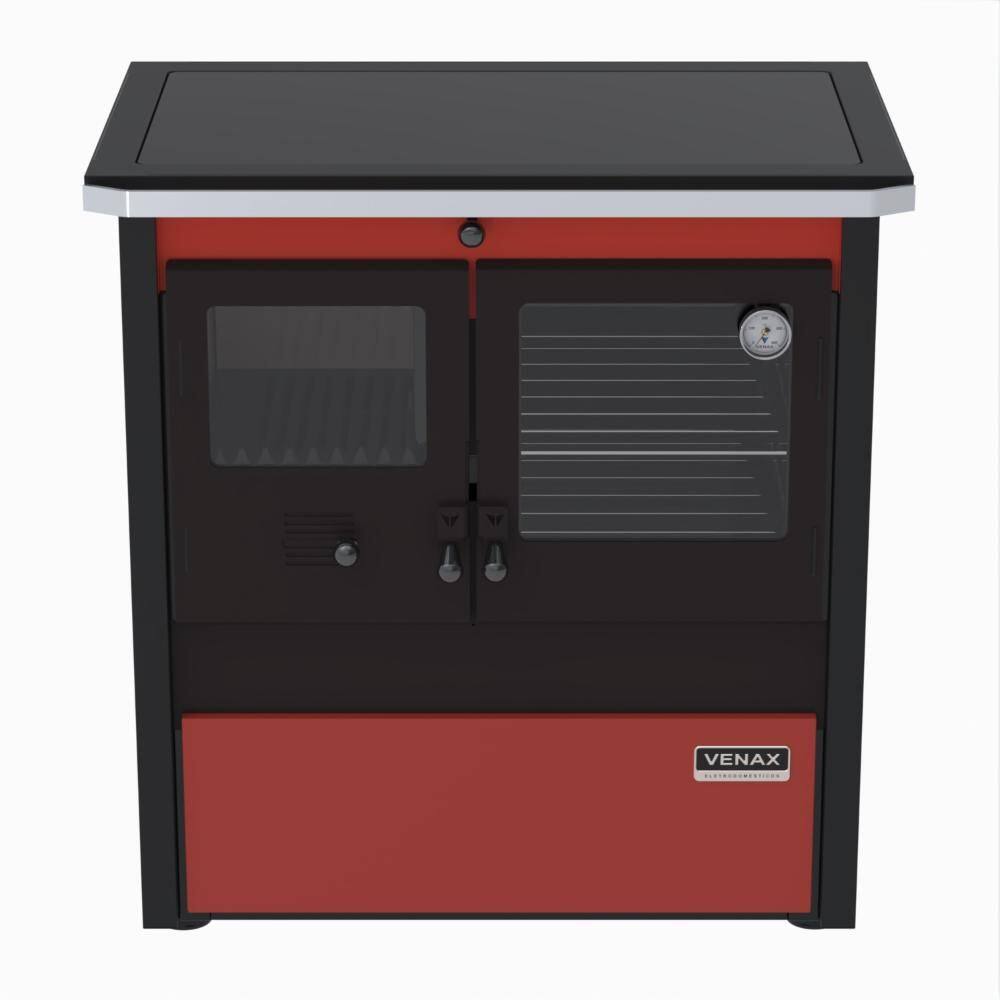 Fogao a Lenha Venax n 2 Le Corbusier Dupla Combustao Vermelho