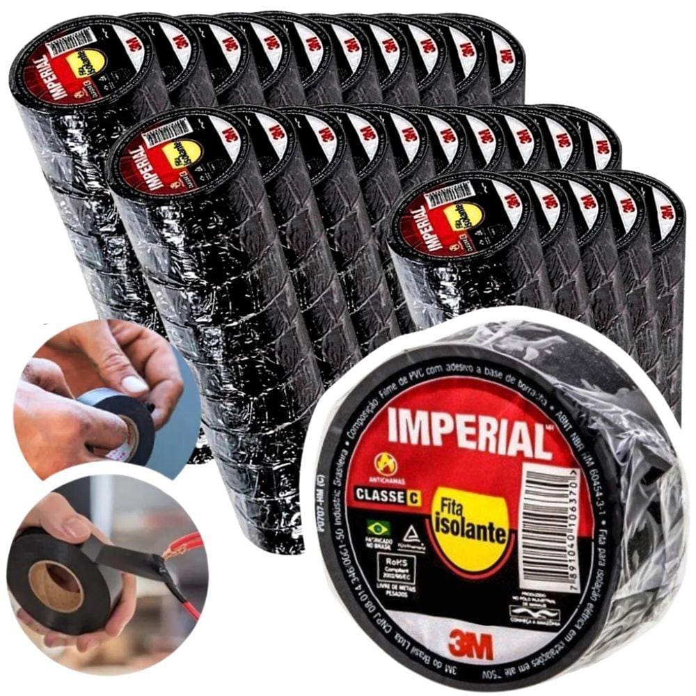 250 Rolos Fita Isolante Imperial Slim 18x20 metros 3M