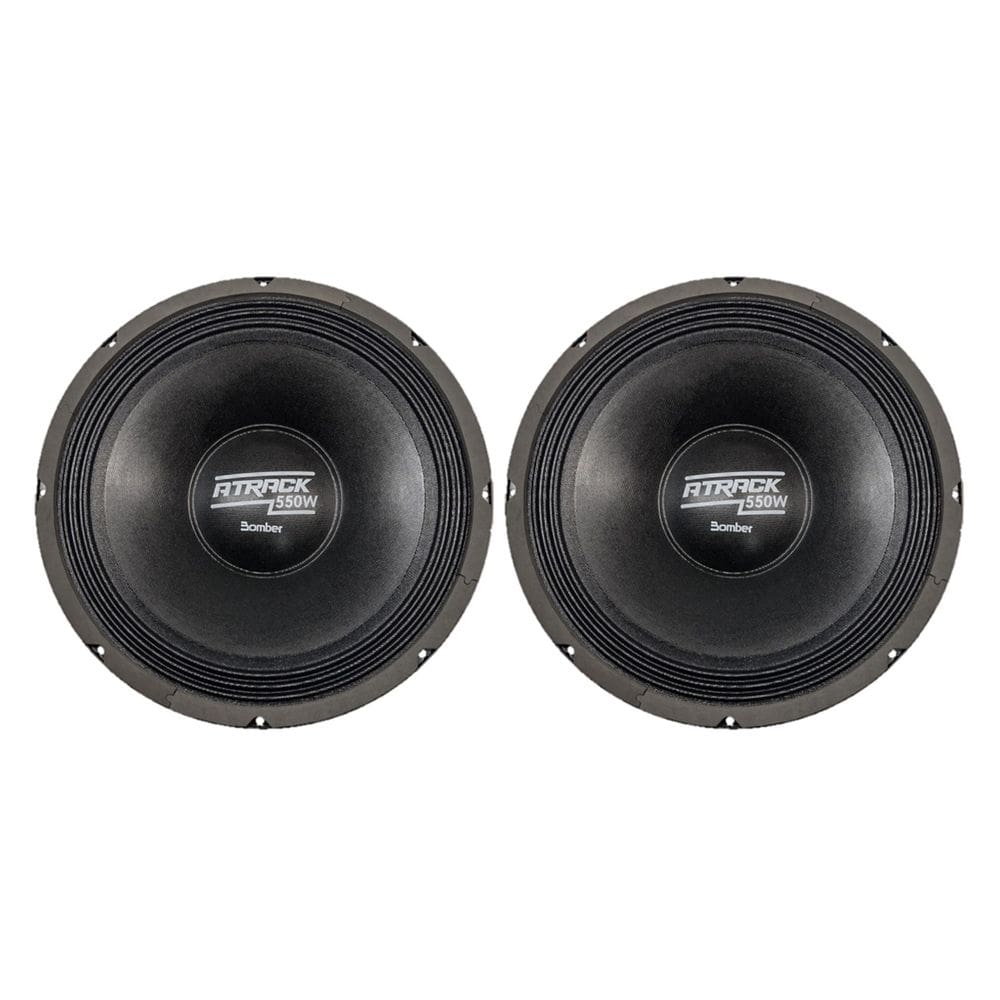 Kit Par Alto Falante Woofer Bomber 15 Pol Atrack 550W Rms 4 Ohms