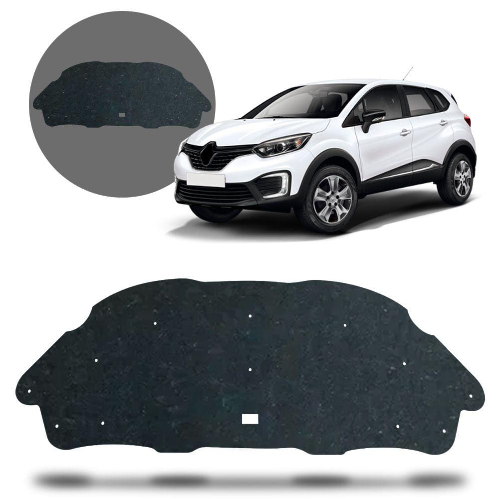 Forro Capô Captur 2018 2019 2020 Manta Acústica Antirruído Isolante com Presilha Grud Gtc 5525