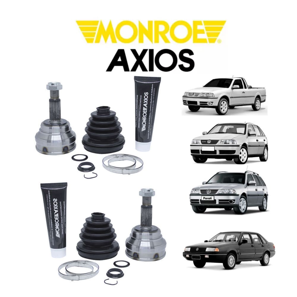 2 Junta Homocinetica Fixa Axios Dianteira Lado Roda 30X22 Saveiro 2.0 8V 1996 A 2008