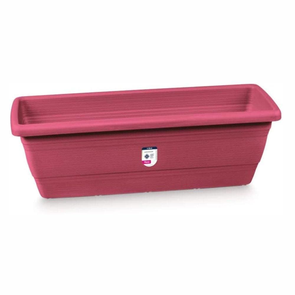 Floreira para Jardim Plástica Primafer 50cm Vermelha PR6034-3