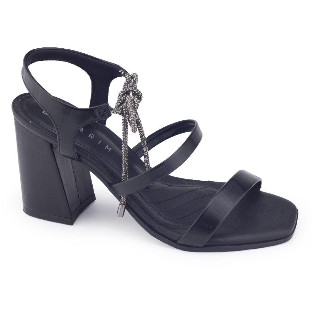 Sandália Fem Ramarim Casual 23-41202 salto bloco tira strass
