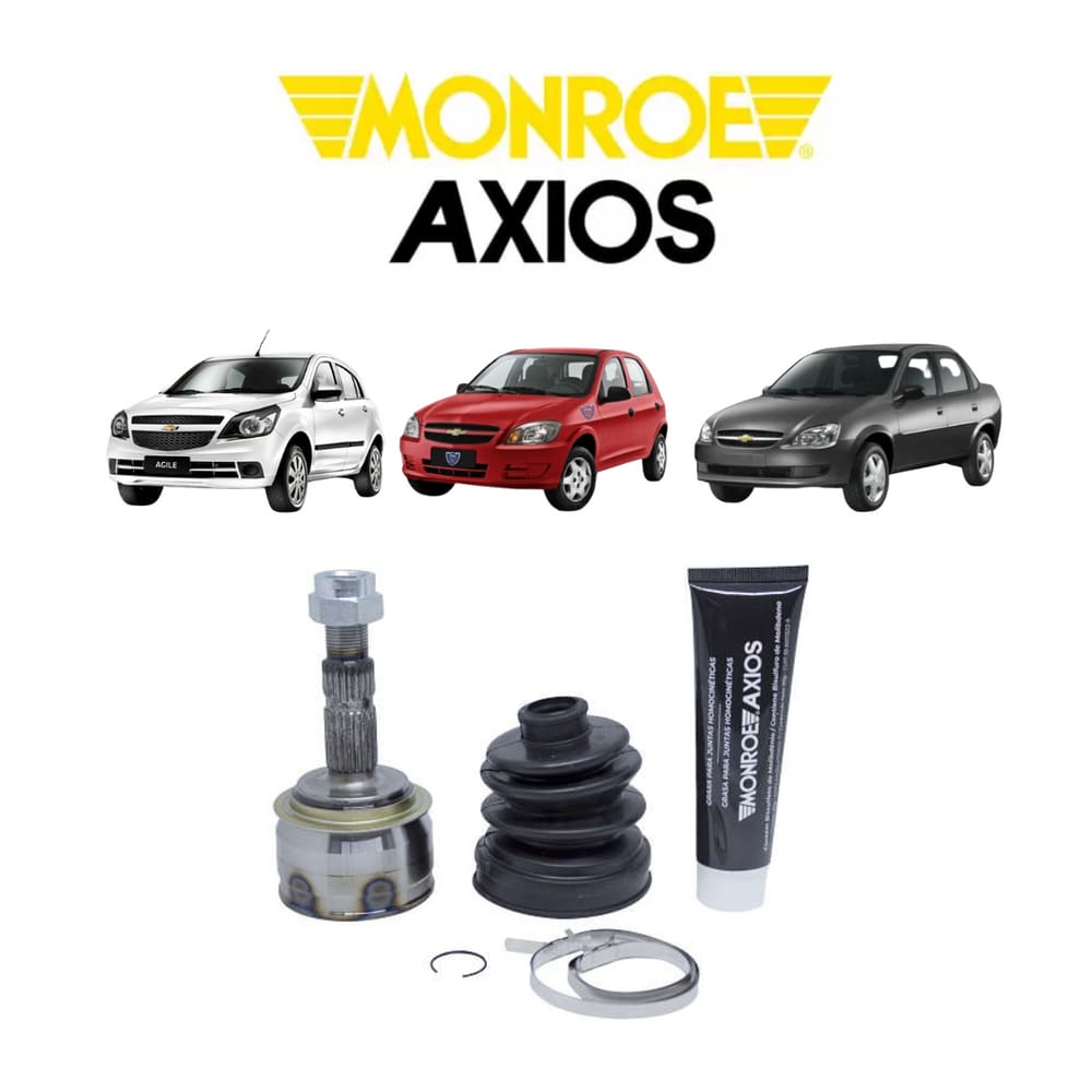 01 Junta Fixa Homocinetica 21X22 Lado Roda Axios Dianteira Celta 1.0 8V 2013 A 2014