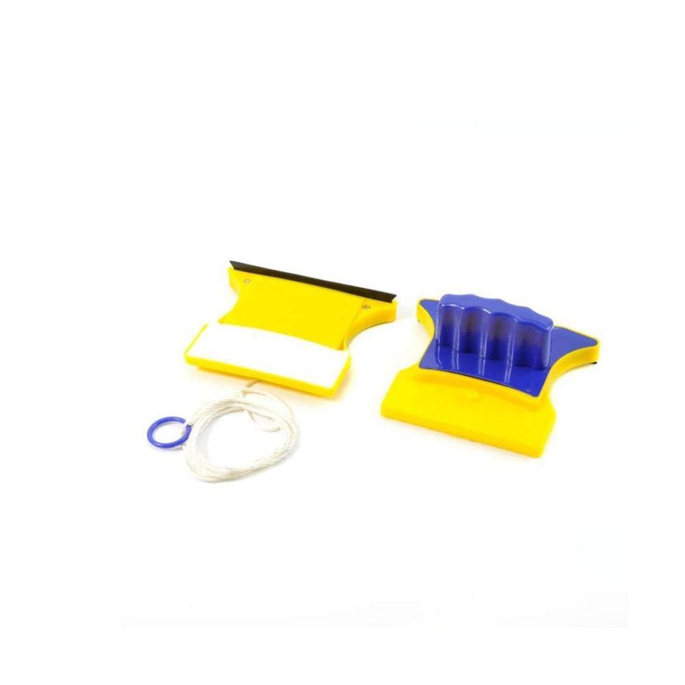 Limpador Magnético Janelas/Aquários Feltro/Imã - Amarelo/Azul