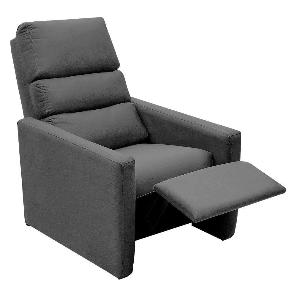 Poltrona do Papai Reclinável Ravena Suede Cinza - Speciale Home