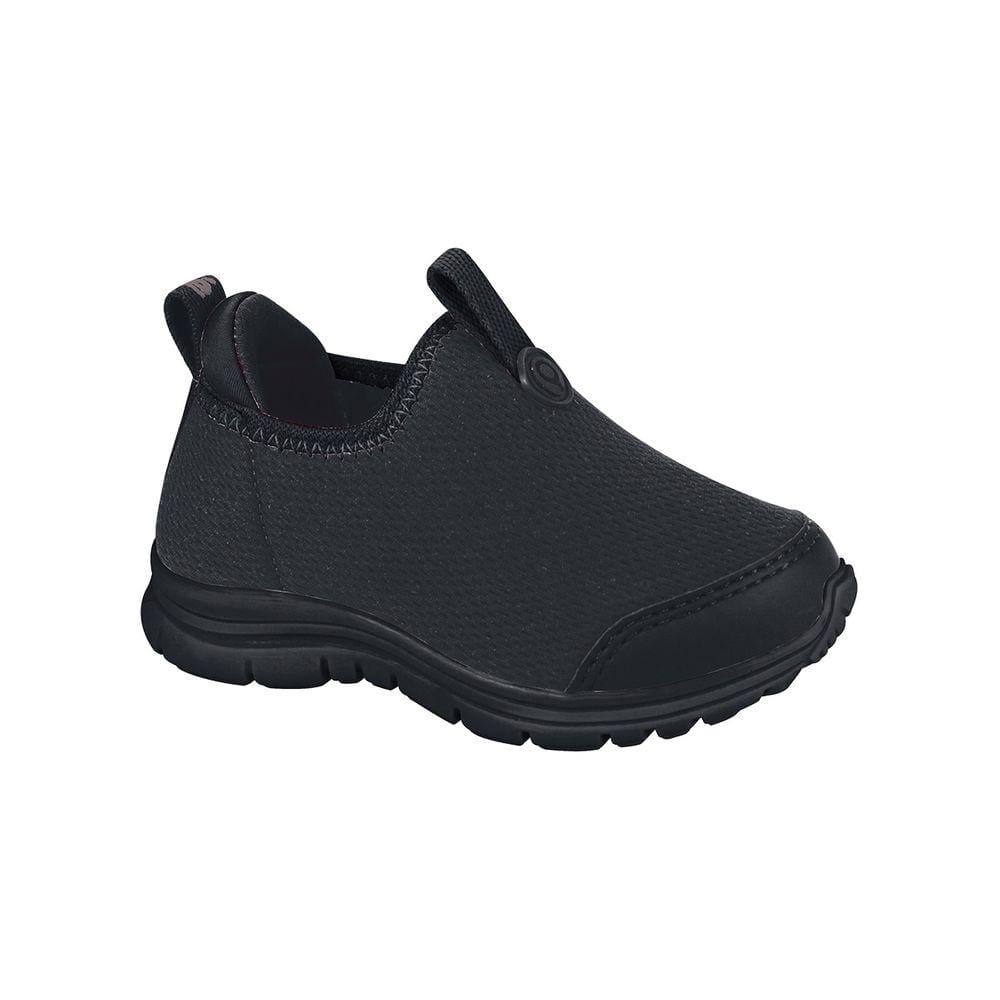 Tênis Infantil Masculino Ortopé DNA Flex Calce Fácil Preto