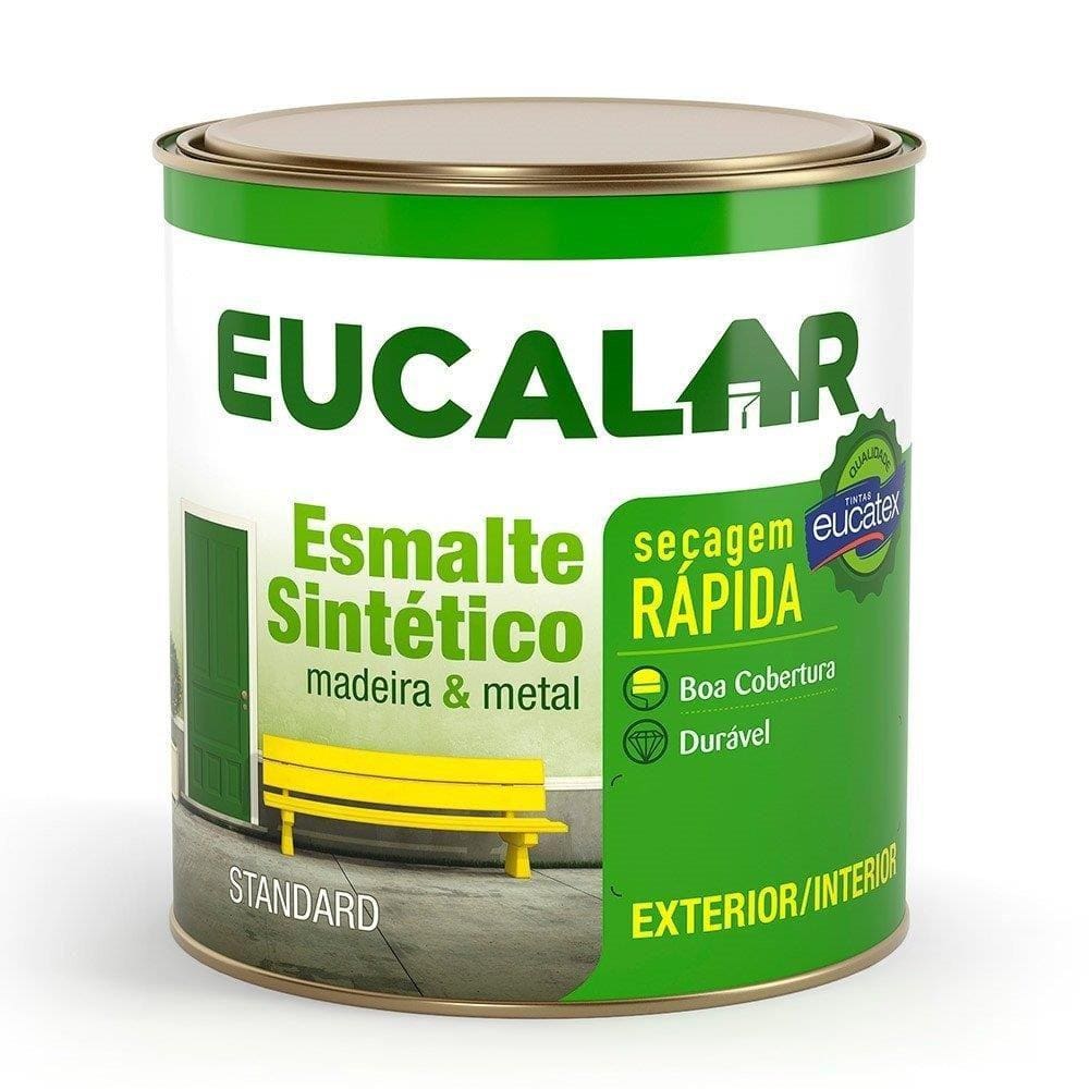 Tinta Esmalte Eucalar Brilhante Amarelo Ouro 900ml