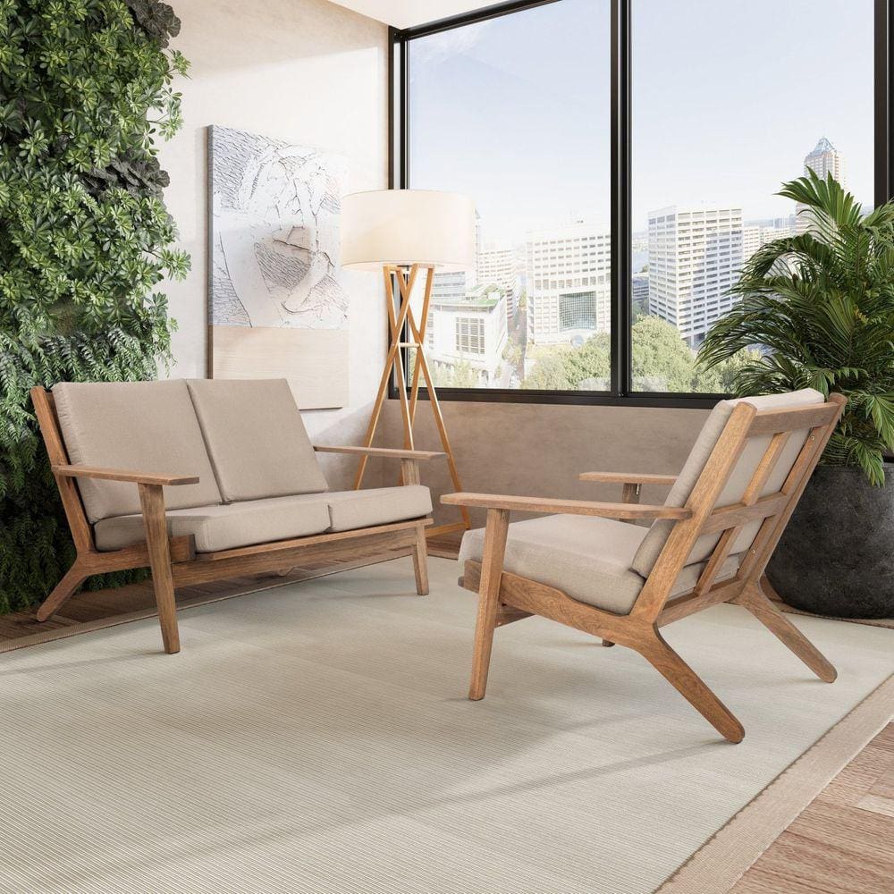 Poltrona Lótus 1 Lugar Acquablock Stain Castanho/Cinza
