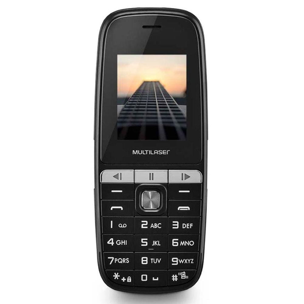 Celular Multilaser Up Play Dual Chip - Tela 1.8, Câmera, MP3, Rádio FM - P9076 - Preto