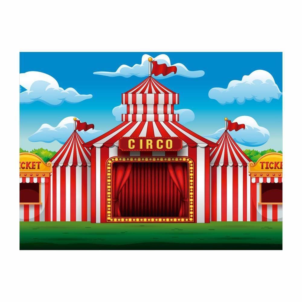 Fundo Fotográfico Circo 2,20m x 1,50m - Malha Premium