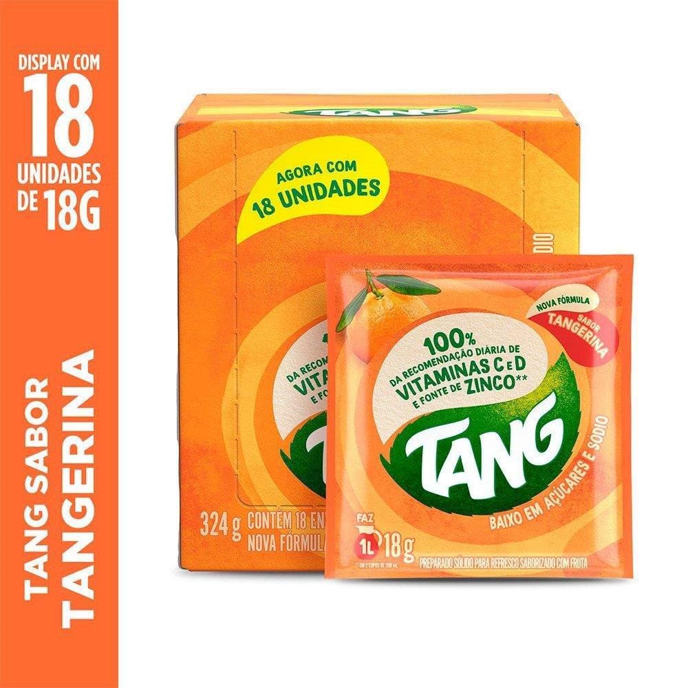 Refresco em Pó Tang Tangerina 18g Display com 18 Unidades