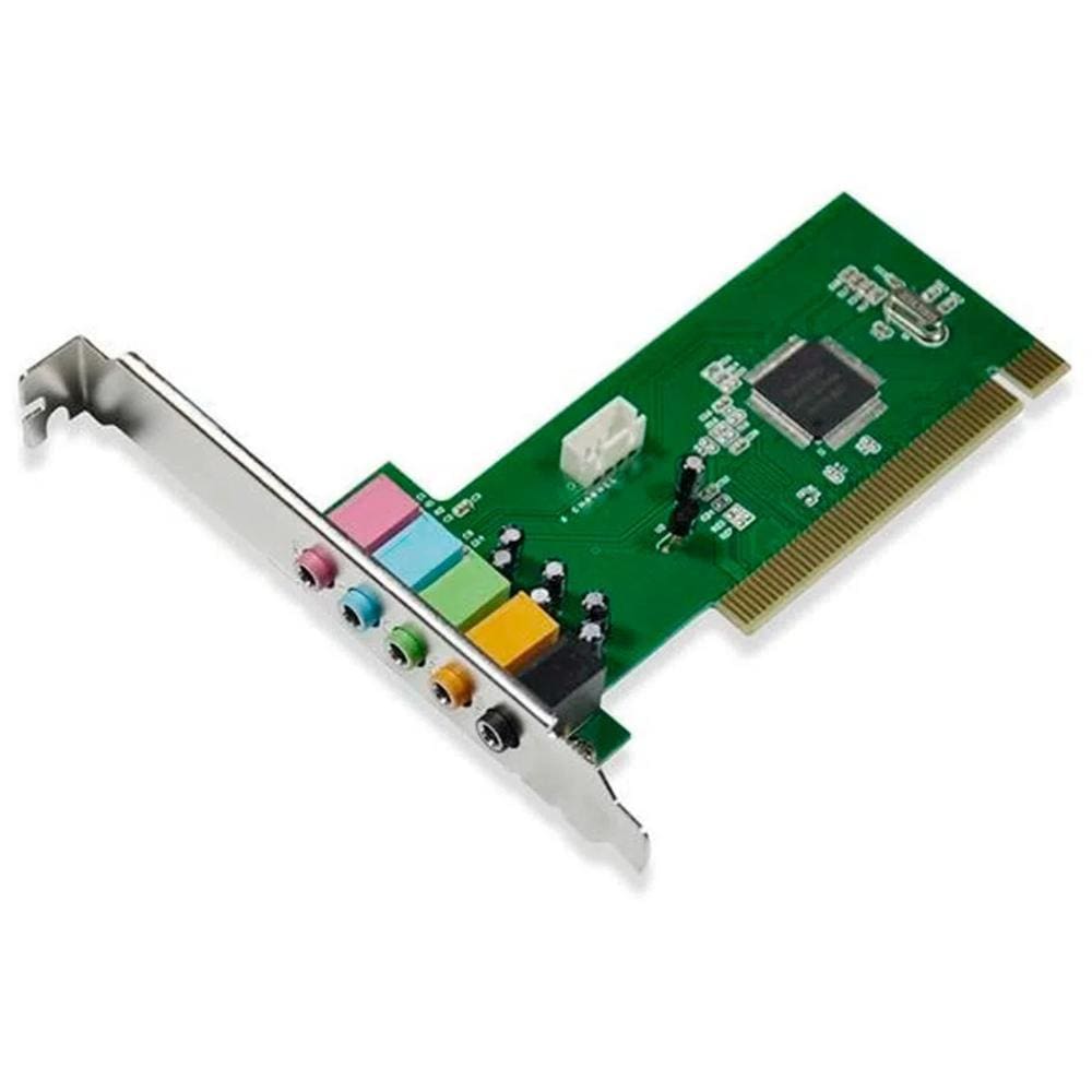 Placa de Som PCI 5.1 Canais - 32bits