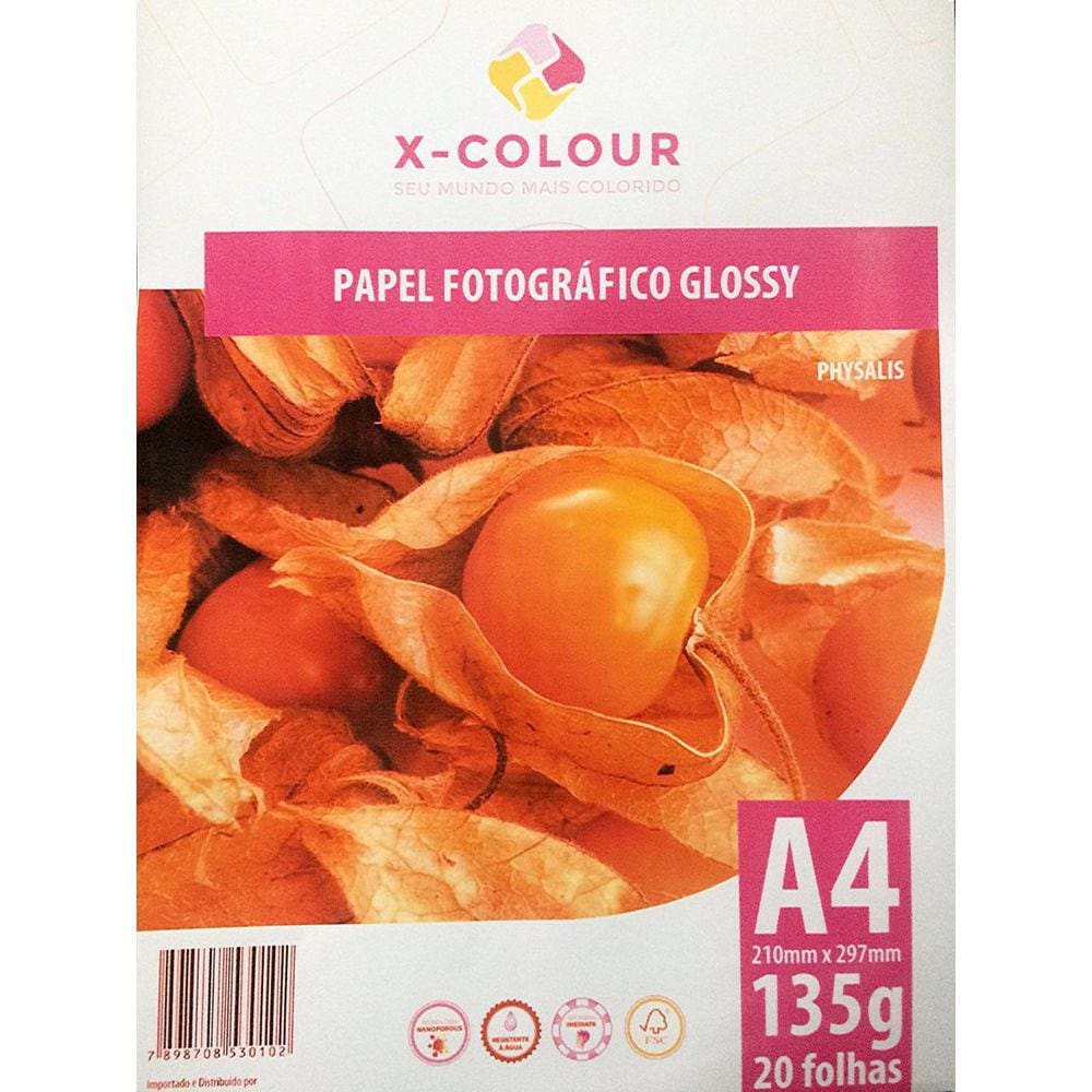 Papel Fotográfico Glossy A4 135G - X-Colour
