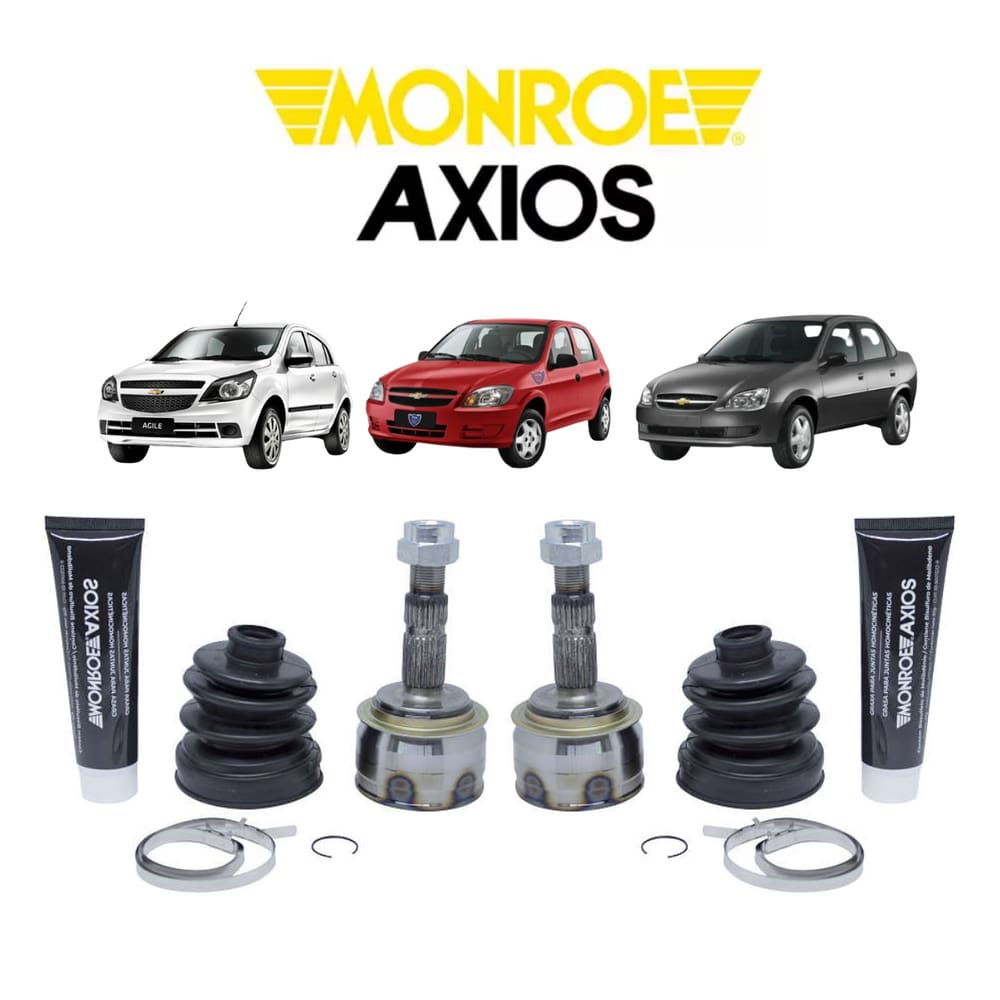 2 Junta Fixa Homocinetica 21X22 Lado Roda Axios Dianteira Celta 1.0 8V 2013 A 2014