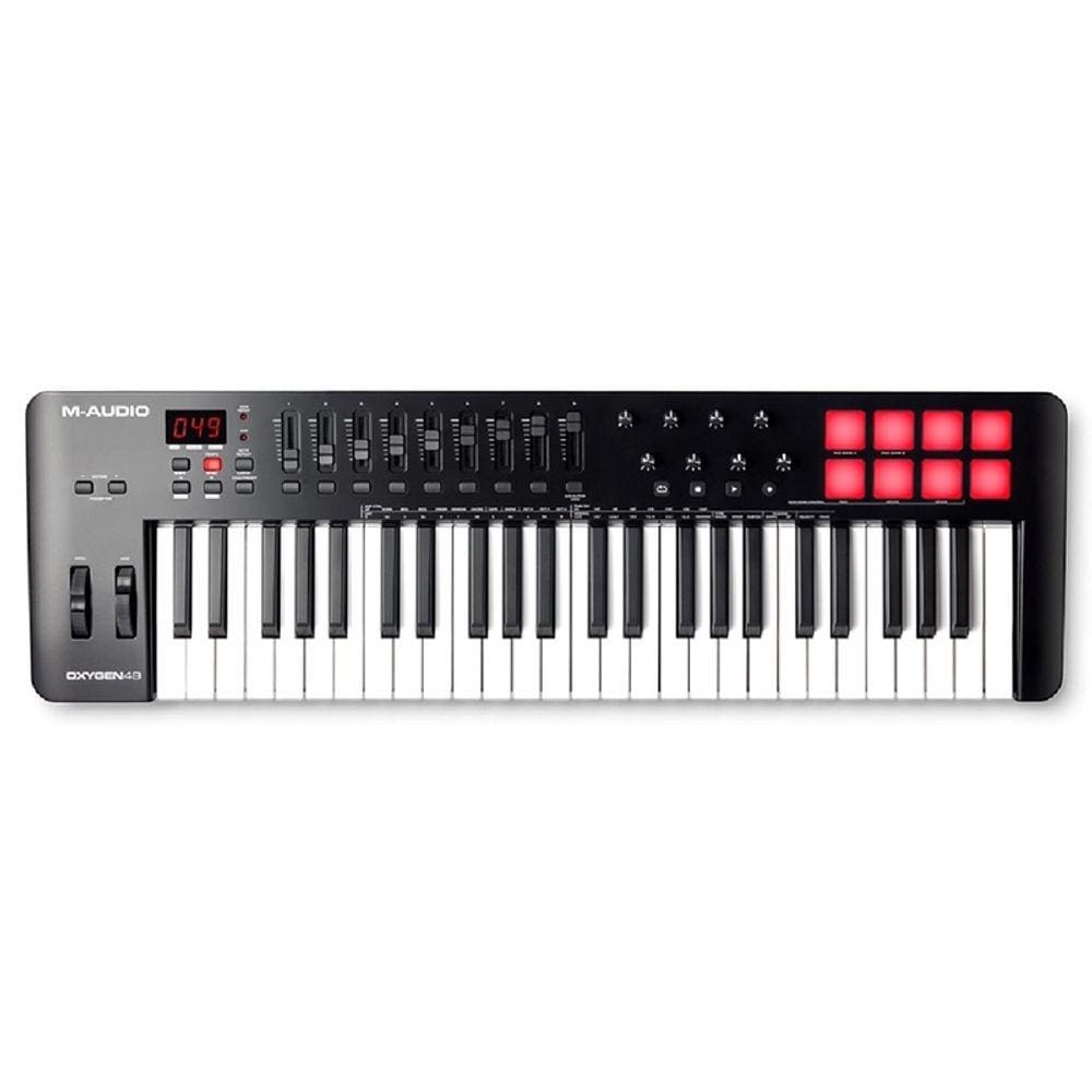 Teclado M Audio Controlador Midi-Usb Com 49 Teclas Oxygen49v