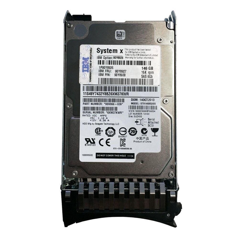 Hd Sas Ibm 146gb 15k 2.5 00fn457 00fn459 90y8926 st