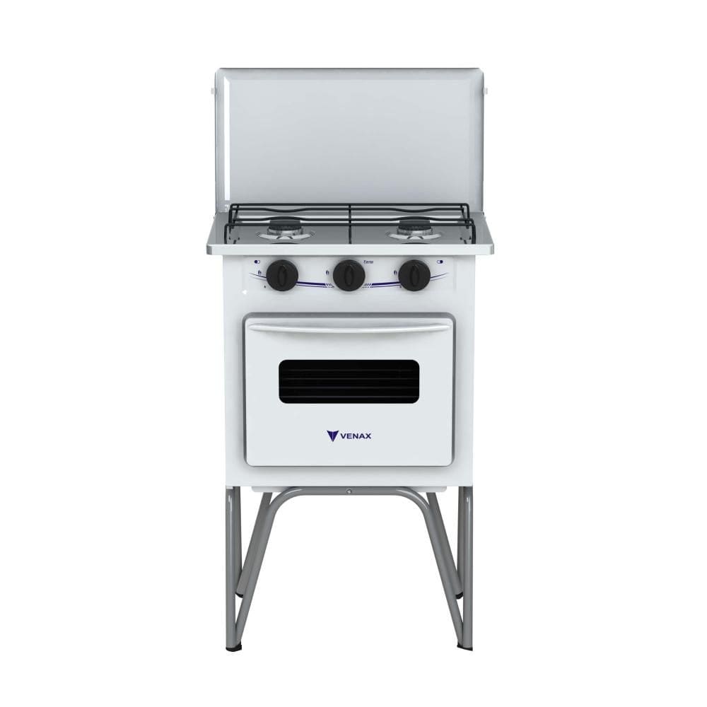Fogão 2 Bocas Venax Gemini Tampa de Metal Branco - N/a - Gmt200