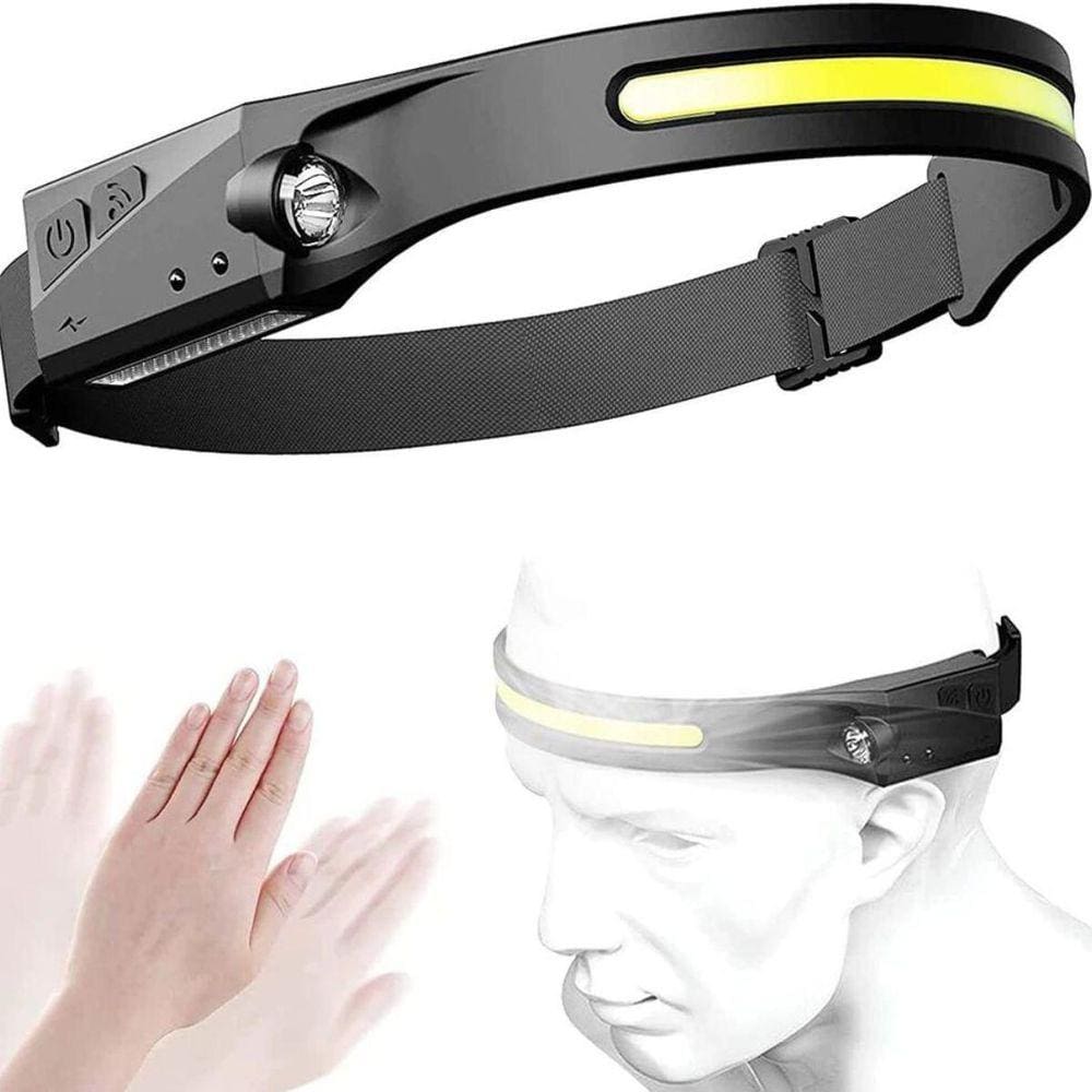 Lanterna de Cabeça LED Recarregável USB Impermeável