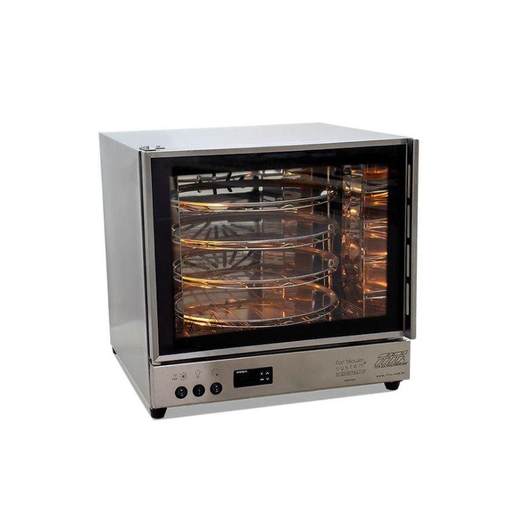Forno Giratório Elétrico Digital FGE 4 Assadeiras Titã 220V