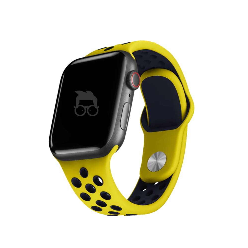 PULSEIRA SPORT COMPATÍVEL COM WATCH tamanhos 42/44/45/49MM AMARELO