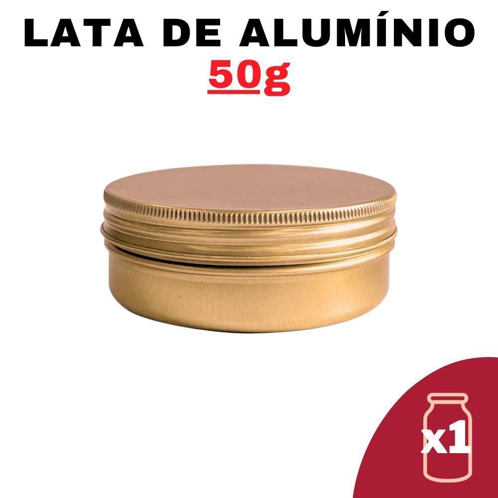 Kit Pote Lata Alumínio Multiuso Bronze Vela, Cosméticos,