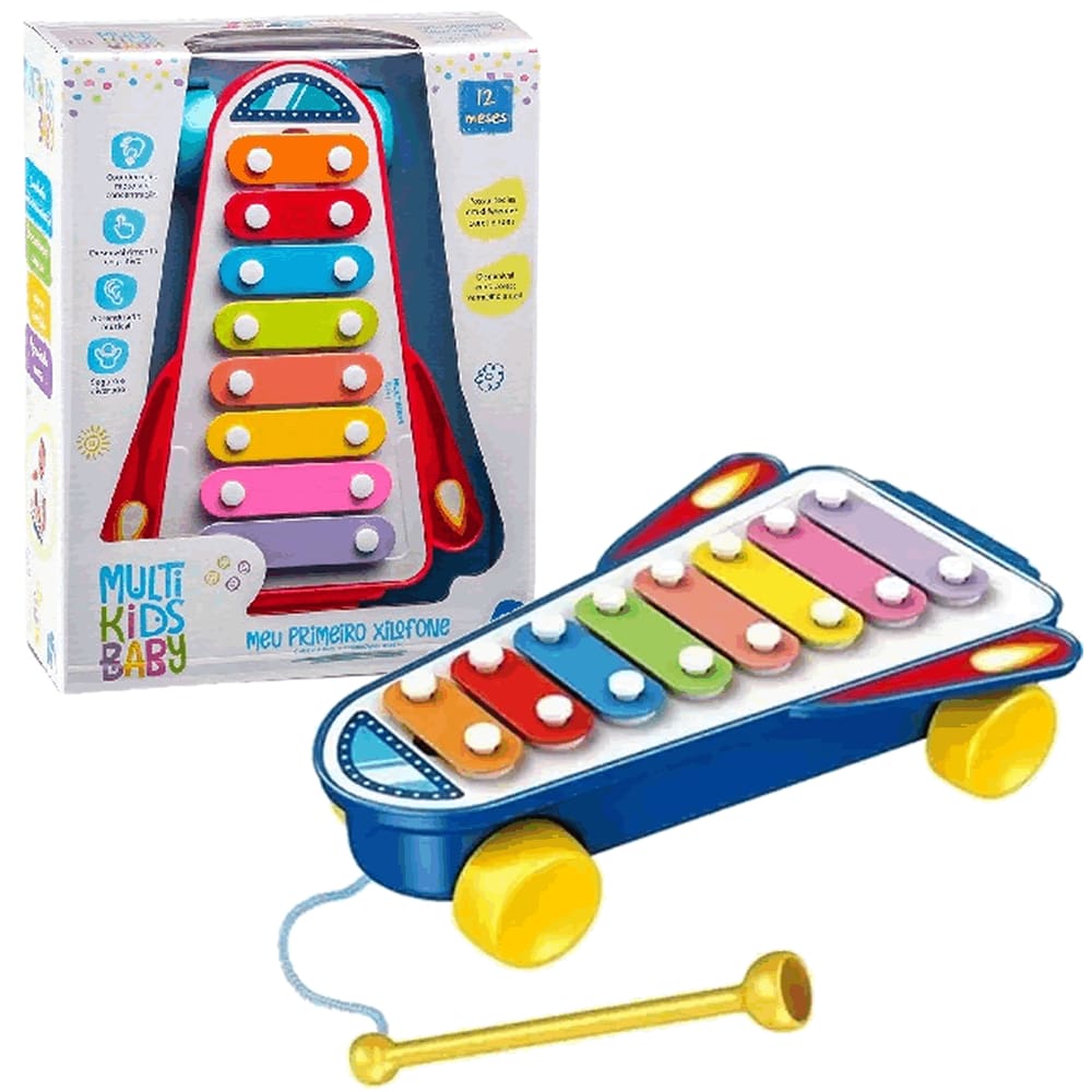 Tecladinho Infantil Meu Primeiro Xilofone Musical Multikids