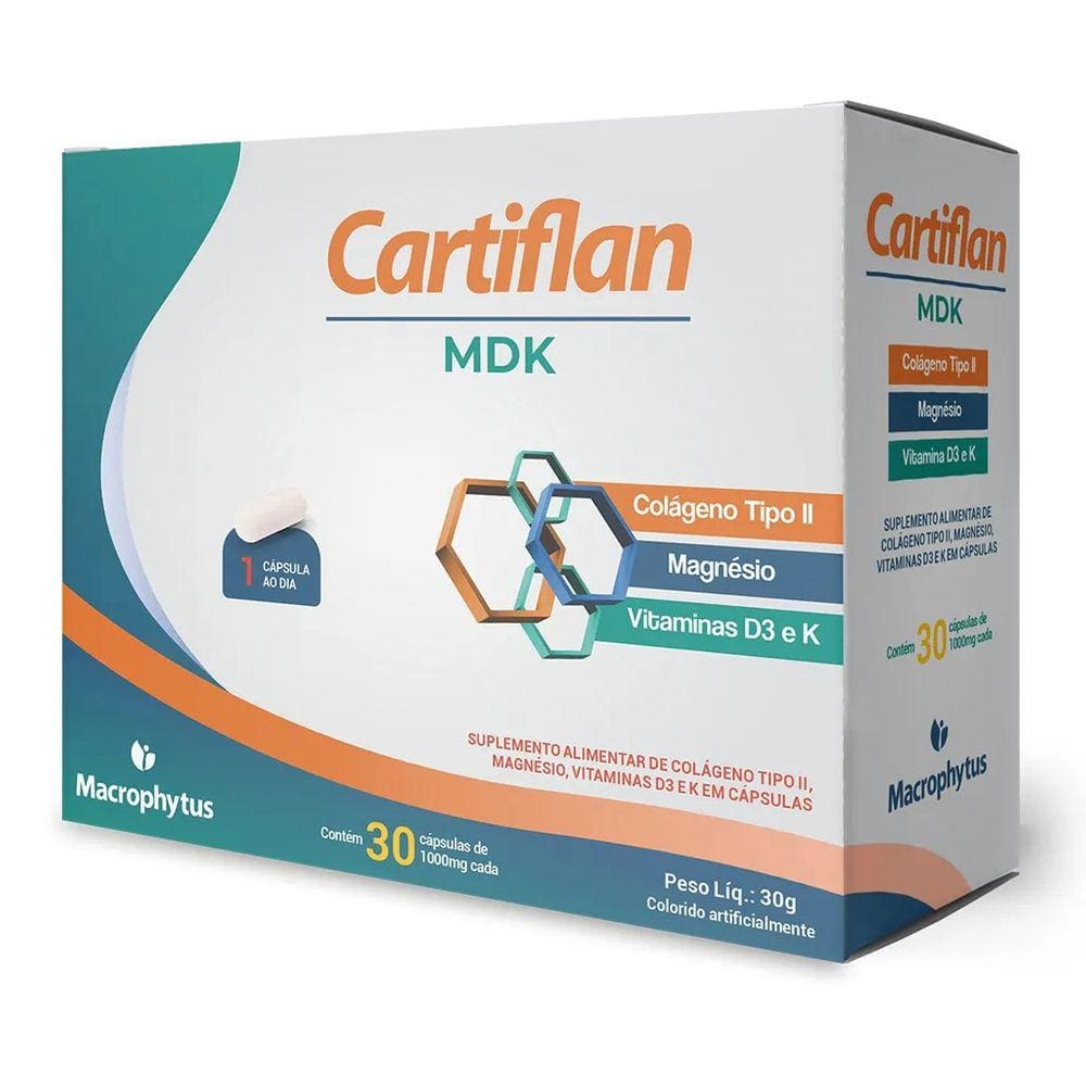 CARTIFLAN MDK1000MG-30 CÁPSULAS (melhora as articulações e fortalece as fibras musculares)