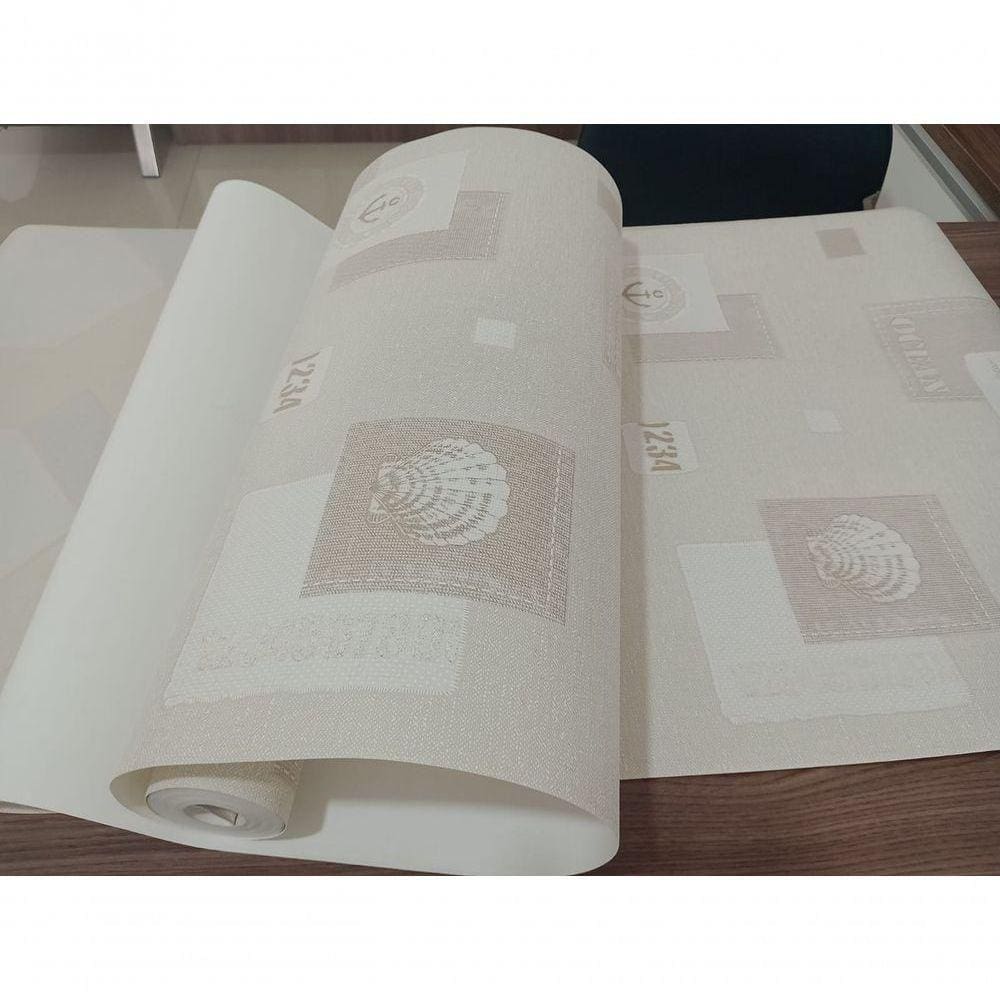 Papel De Parede Ocean Bege