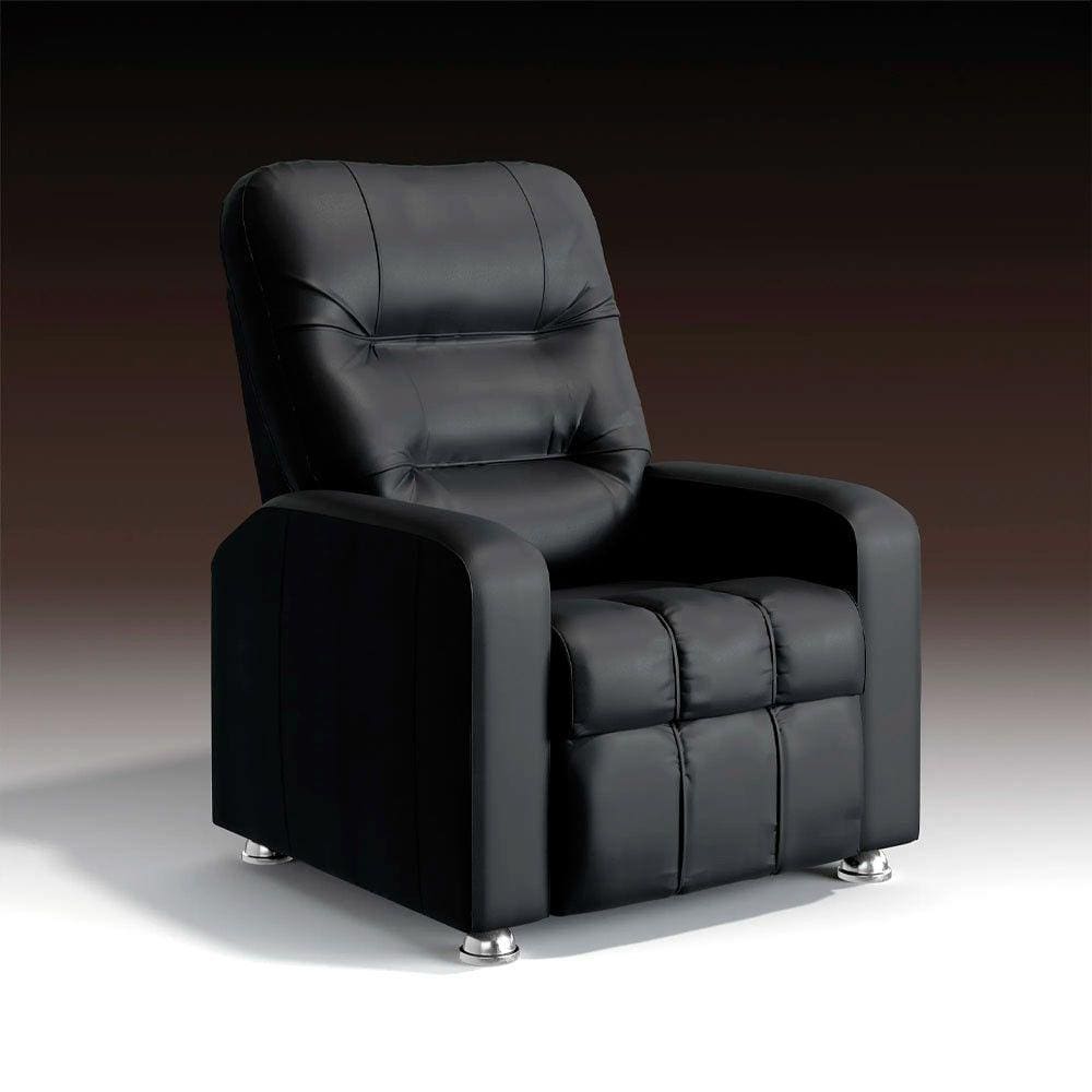 Poltrona do Papai Reclinável Maldivas Sintético Preto - Speciale Home