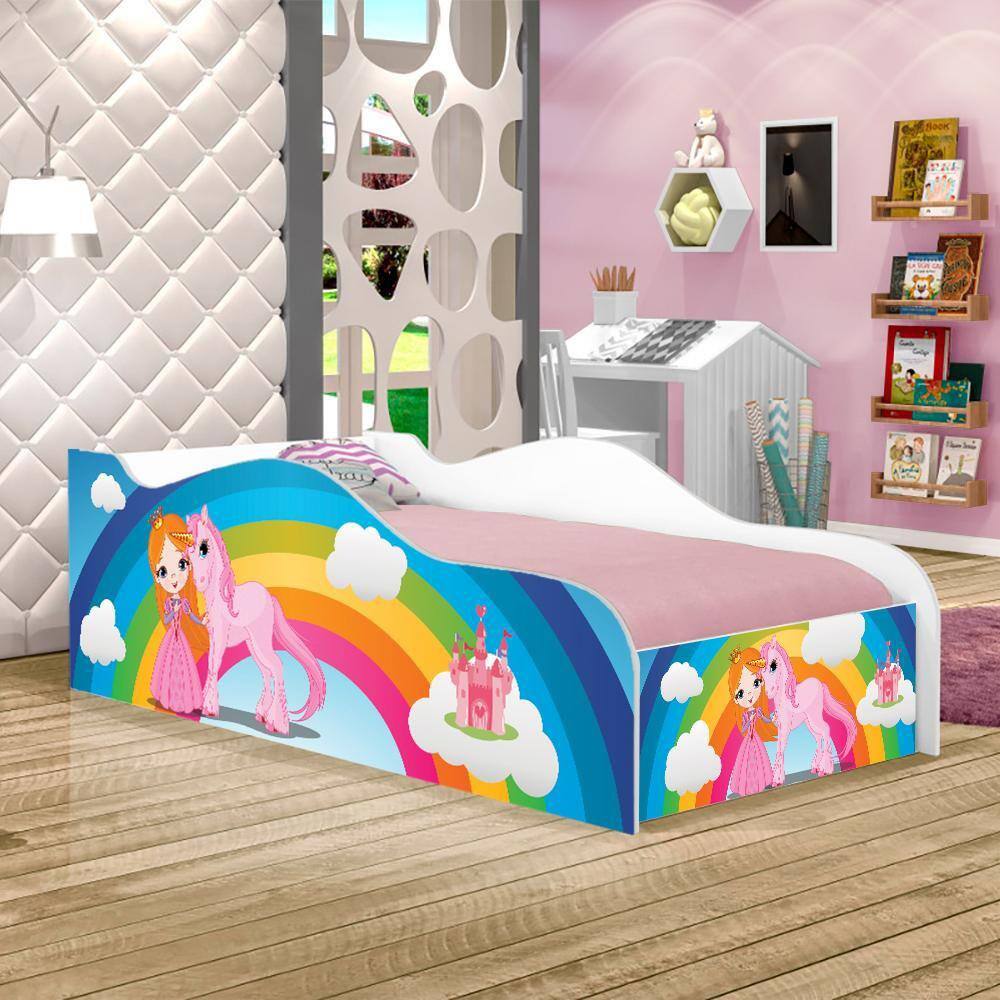 Cama Infantil Like Rainha e Unicórnio