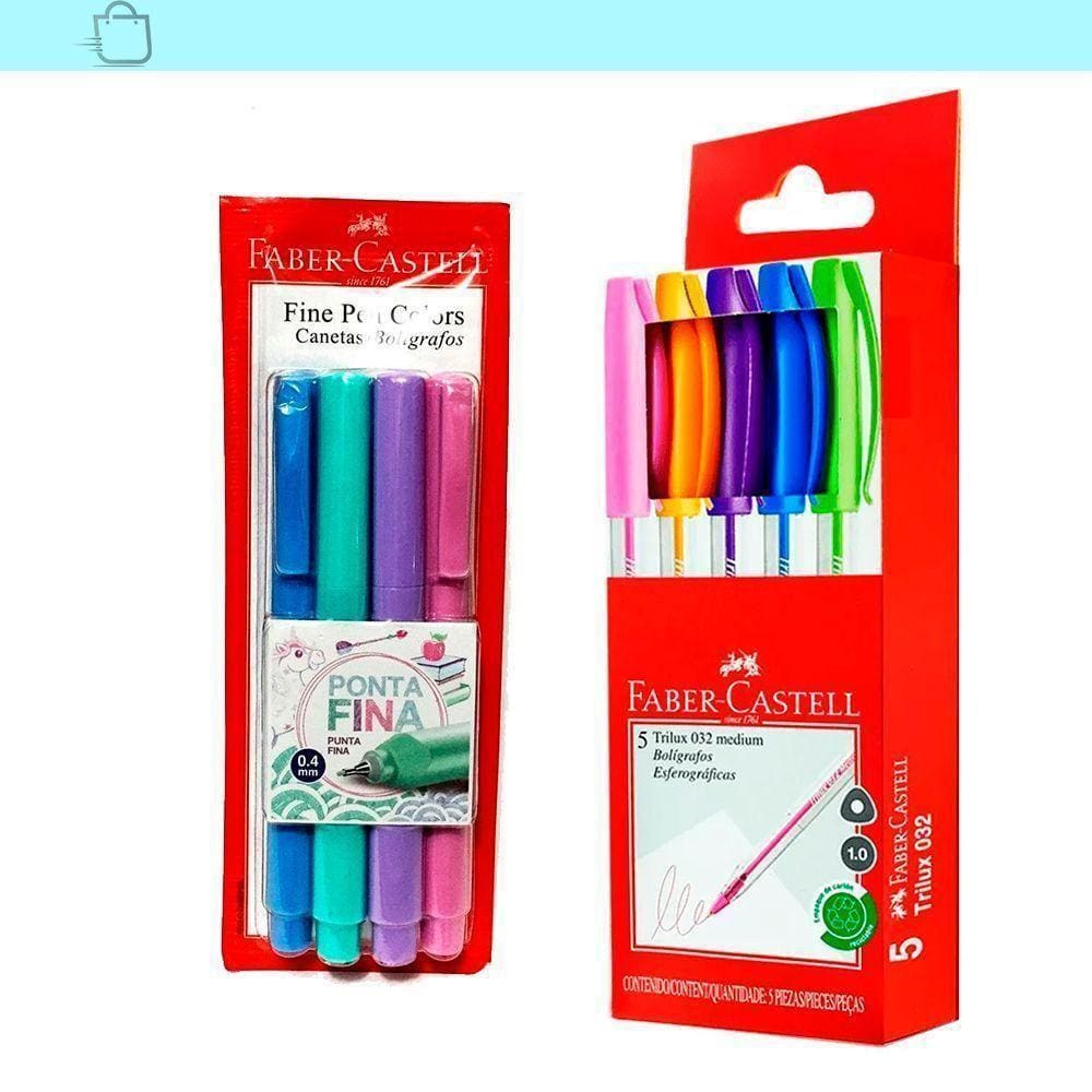 Kit Canetas Fine Pen Colors 0.4Mm E Trilux 032 Faber-Castell